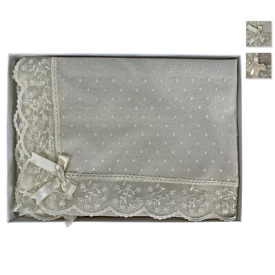 Centrotavola Quadrato Edera, Stile Shabby Chic, 90x90 cm, Moderna