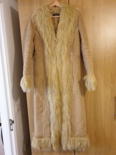 Vintage Long Afghan Coat Dorothy Perkins