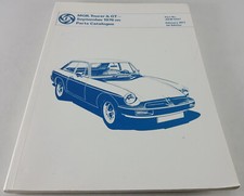Parts Catalog/Spare List MG B / Mgb Tourer + Gt (Gummiboot) Year Built 09/1976