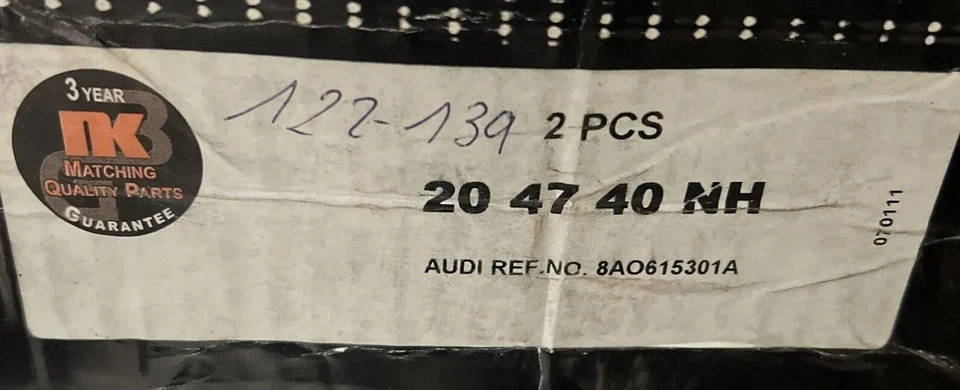 2 *NK Bremsscheibe 204740  passend für Audi 80,  Cabrio, Coupe - Изображение 2 из 4