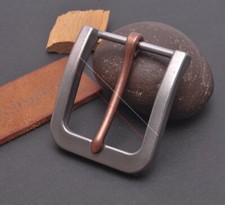 Sturdy Quality Solid Stainless Steel Leathercraft Heel Bar Belt Buckle 40MM