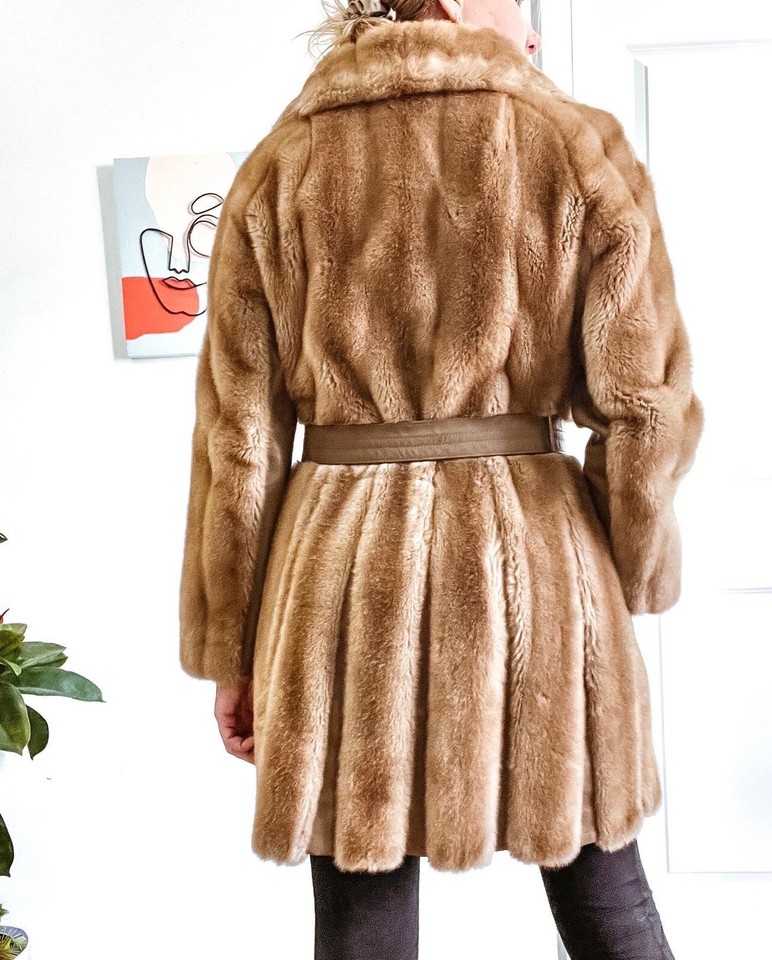 Tissavel Belted Fur Coat (M) main image 1