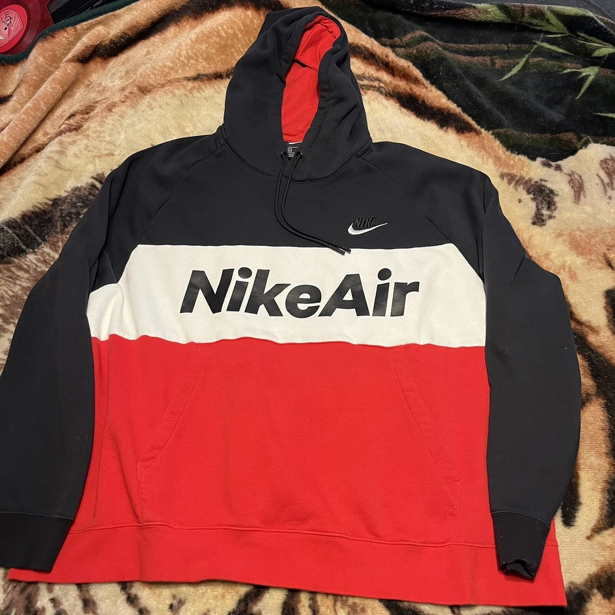 Nike Air Track Suit Set Red White Black Men's Size XXL Jogging Run