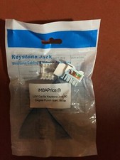 CAT5e Keystone Jack 90 Degree UTP - White 20-Pack