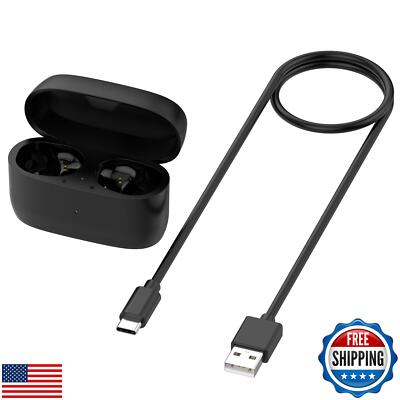 Charging Case for Jabra Elite 4 Active Earbuds, Replacement Charger with Cabl