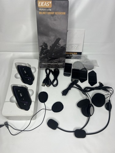 2PC EJEAS MS8 Bluetooth Motorcycle Helmet Communication System - Bild 1 von 9