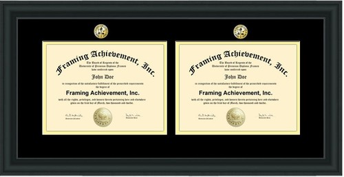 Two Certificate Frame Double Degree Diploma Frame Graduation Gift Dual Document