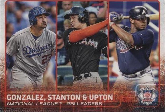 2015 Topps Mini - Adrian Gonzalez Giancarlo Stanton Justin Upton #349 - 1 of 1