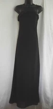 Vintage Jump Apparel Co. Formal Dress Size 3 4 Black Sparkles Spaghetti Straps 
