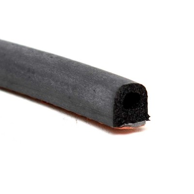 tracker boat hatch gasket black 3/8 x 1/2 adhesive seal