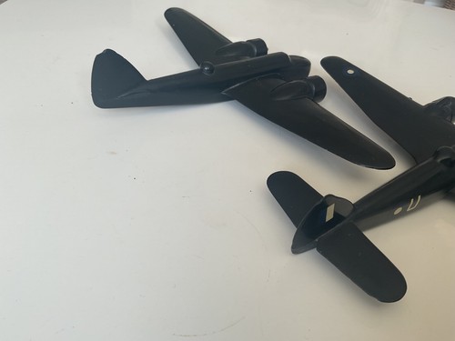 2 Very Rare WW2 RAF Air Command Black Bakelite Plotter Fighter / Bomber Planes - Picture 9 of 9