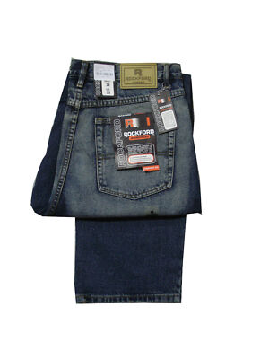 MENS ROCKFORD FASHION COMFORT FIT BASIC JEAN - DUSTY BLUE SANDBLAST