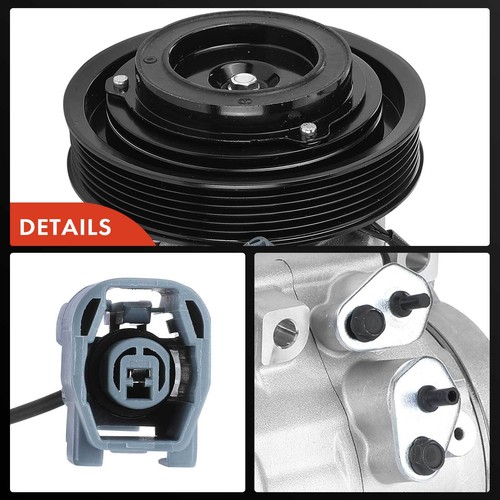 AC Compressor with 6-Groove for Mazda 3 3 Sport 10-13 5 12-15 2.5L BBN261450B - Picture 8 of 9