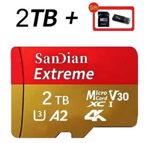 Micro sd scheda di memoria flash 128/256/512/1Tb/2Tb pc telefono tablet fotocame - 第 5/10 張圖片