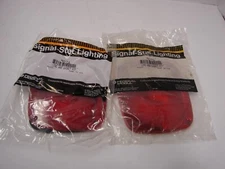 PAIR of Signal-Stat 9070 / 9071 Lens And Gasket Kit 6.5" x 5.5" NOS USA Made