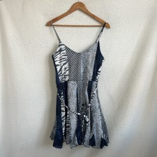 Banana Republic Dress Womens XS Blue Patchwork