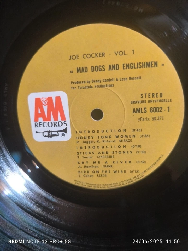 JOE COCKER " MAD DOGS & ENGLISHMEN" - LP ORIGINAL FRANCE (1970) - Photo 4/4