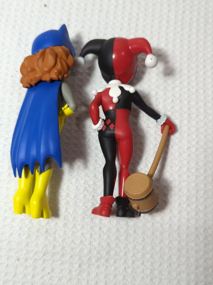 Funko Rock Candy Classic Batgirl Harley Quinn action figures set lot of 2 USED - Image 3 of 4