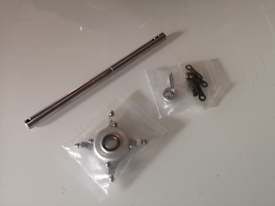 Neue Raptor 50/30/SE Taumelscheibe + Rotorwelle + Stellring incl Kleinteile /NEU