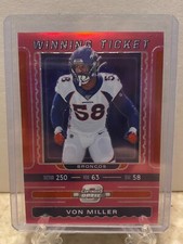 2019 Contenders Optic PINK PRIZM WINNING TICKET Broncos VON MILLER WT-VM 61/75