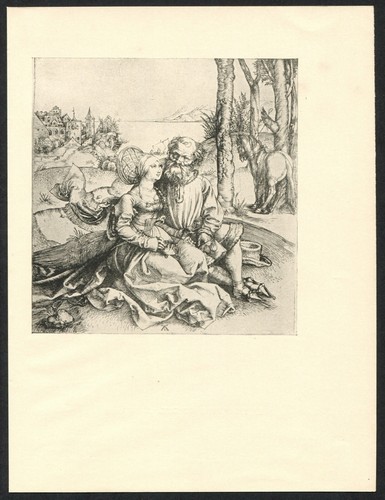 Albrecht Durer print THE OFFERINGS OF LOVE or The Ill Assorted Couple wall art - Picture 3 of 3