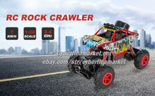 RC Car Rock Crawler Monster Truck 2.4Ghz 4WD Off Road Crawler Vehicle 1:10 RED