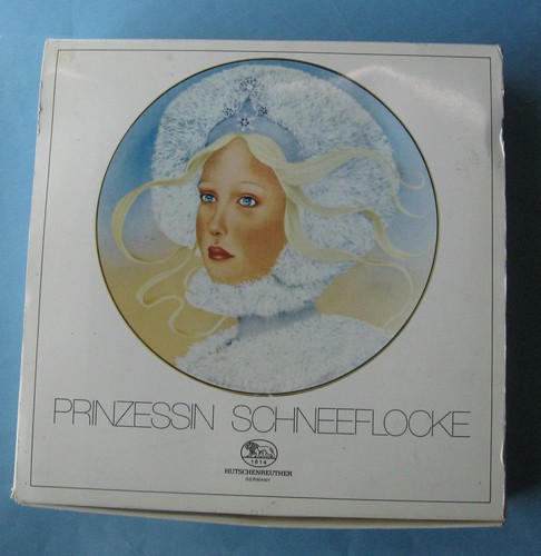 HUTSCHENREUTHER VALENZA PRINCESS SNOWFLAKE Woman Face Decor Porcelain PLATE Box - Picture 4 of 4
