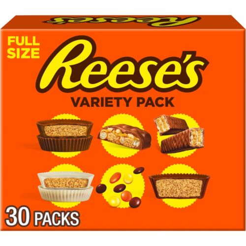 Assorted Peanut Butter Candy Bulk Box 44.1 oz 30 Count