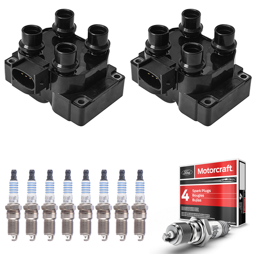 Ignition Coil & Motorcraft Platinum Spark Plug for Mazda B2300 B2500 2