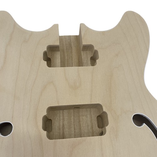 Guitar Kit ES335 Guitar Neck Guitar Body Unfinished Hollow Electric Guitar DIY - Picture 8 of 15