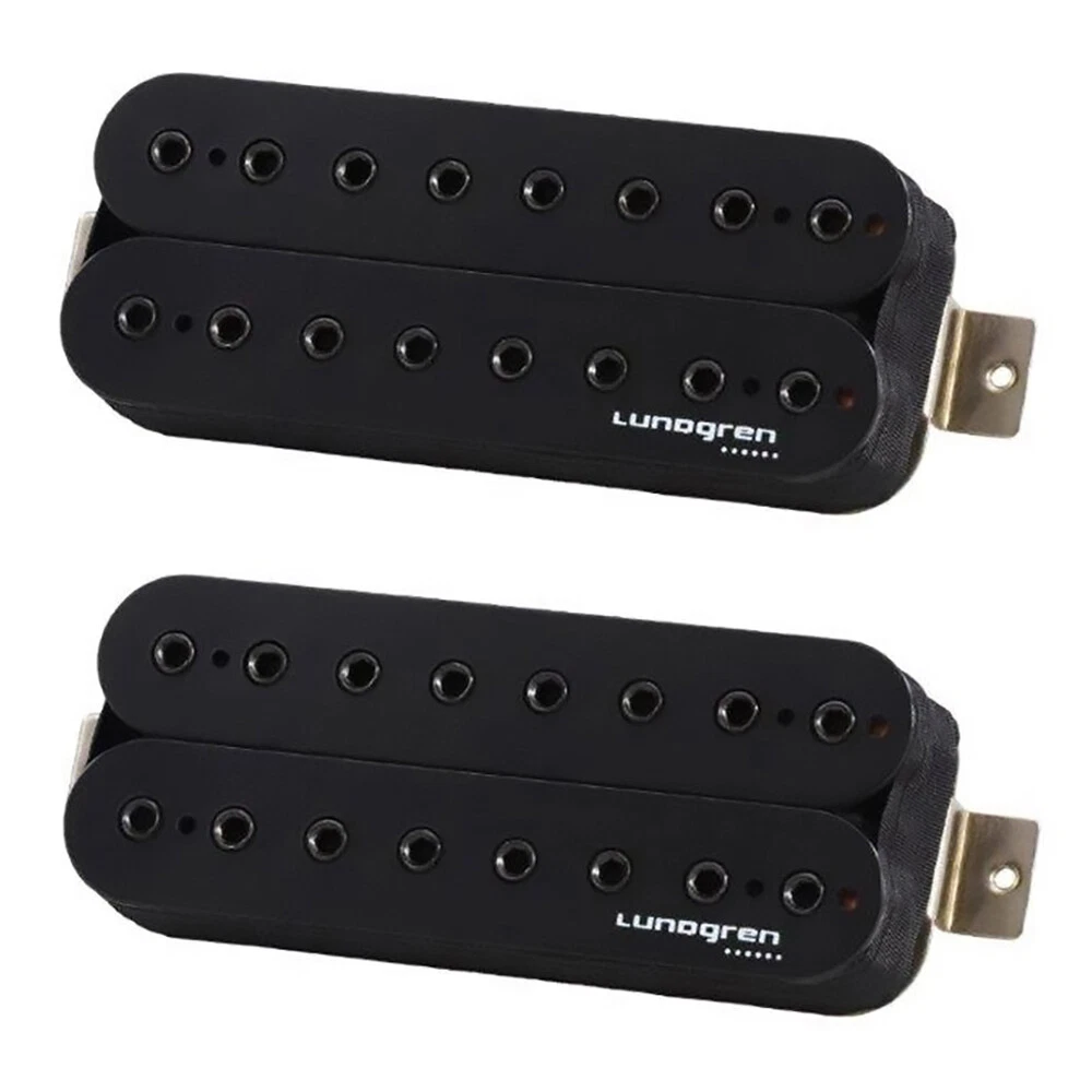 Lundgren Black Heaven 8 Set 8 String Guitar Pickups Ceramic Bridge Open Black