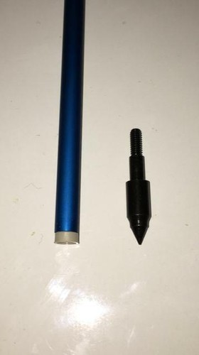 5 Alupfeile 30" Aluminium 2018 blau Spine 475 Bogen, Ek Archery Research Pfeile - Bild 9 von 9