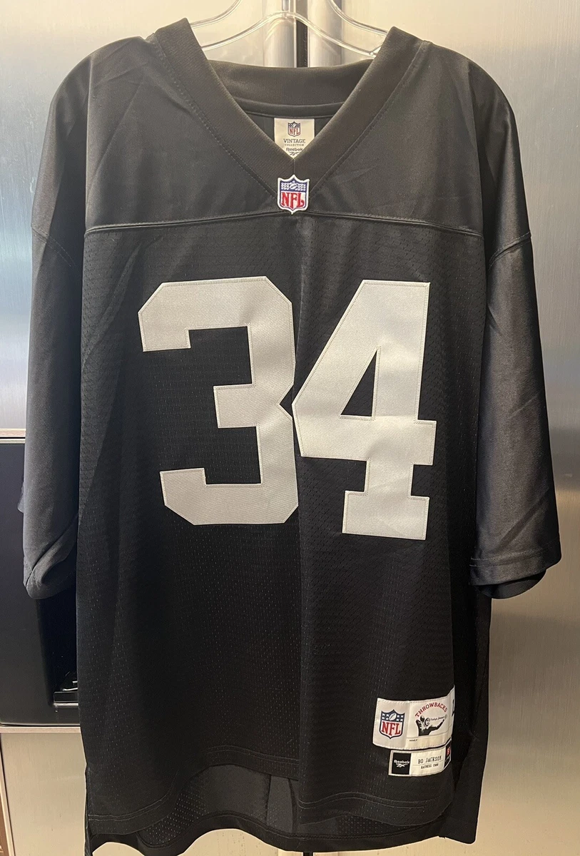 Throwback Reebok Vintage Collection Oakland Raiders Bo Jackson