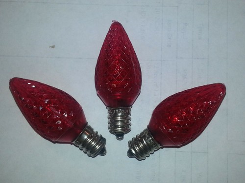 New C7 LED Super Bright Faceted Bulb Light Lamp E12 Base UL Listed/120V- 25 Pack - Picture 8 of 12