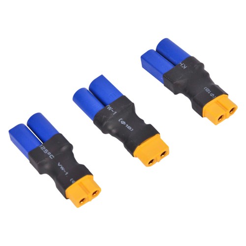 3pcs Male EC5 to Female XT60 Connector Adapter for RC Lipo Battery NO Wire - Picture 6 of 6