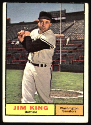 1961 Topps Jim King    #351 Washington Senators