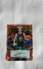 2020-21 Panini Prizm - Penmanship Orange Ice Prizm #PE-ALE Alen Smailagic (AU)