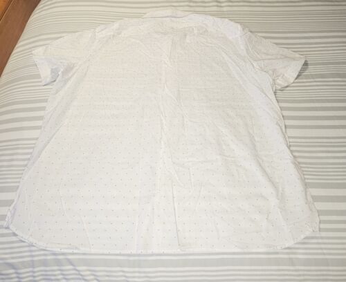 Perry Ellis Men's White Dots Shirt 2X - Picture 2 of 8