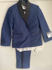 Nautica Boys 4-Pc Tuxedo Set, Size 5, Bright Blue   
