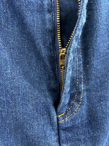 Vintage LEVI'S Orange Tab Denim Jean Skirt Modest Mid Length Size 34 Made In USA - Picture 8 of 14