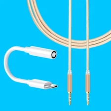 High Rate Type C to 3.5mm Audio Jack Adapter Data Cable f Nokia 9 PureView Phone