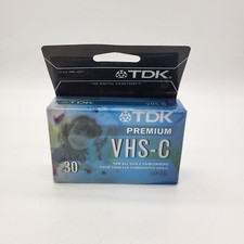 TDK VHS-C 30 Minute Premium Camcorder Tape