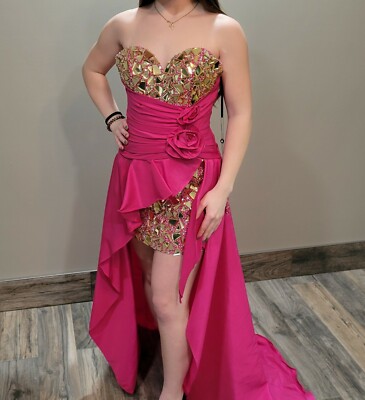 Alyce Black Label 5432, Fuschia Size 4 | eBay