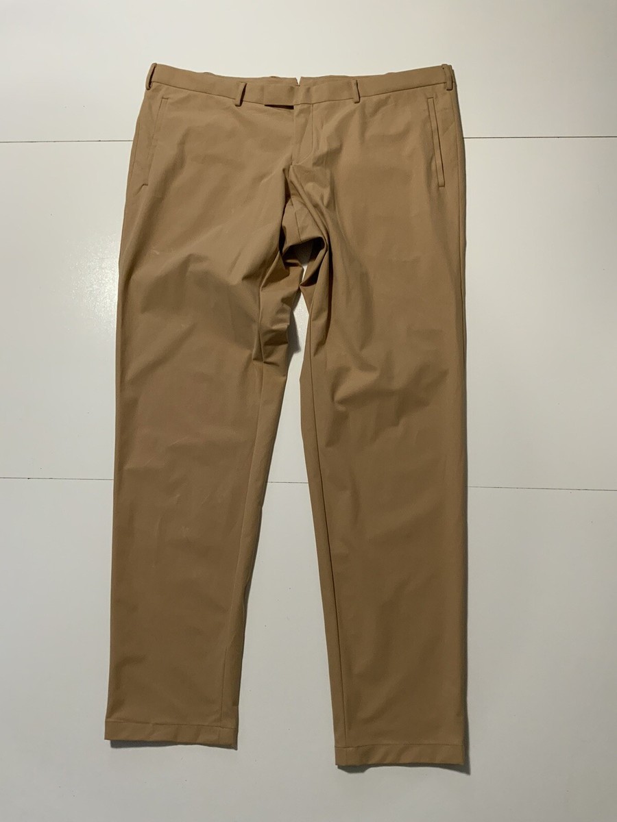 ALEXIA STAM - 一龍☆Logo Band Training Pants Mocha $165 NWOT Sene Studio SoHo FlexTech Limited Edition Golf