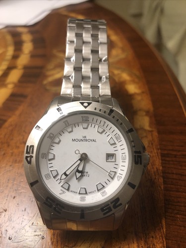 NEW Men MountRoyal Original Wrist 42mm Quartz Watch with New Battery