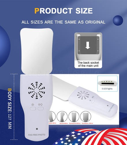 Dental Occlusal Mirror Fog Free LED Intra Oral Photo System 4*Mirrors Anti-Fog d - Picture 11 of 24