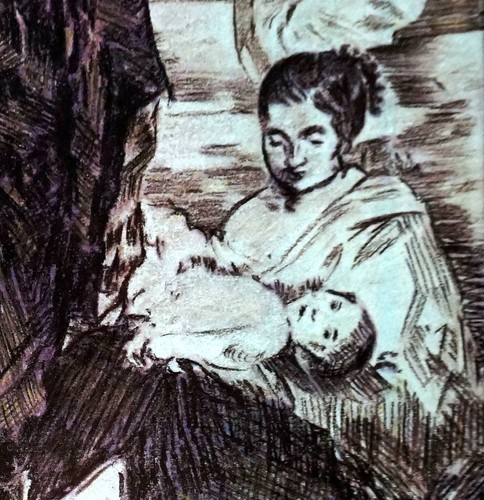 EDOUARD MANET / Authentic COLORED PENCIL DRAWING on PAPER SIGNED / Framed - Picture 8 of 11