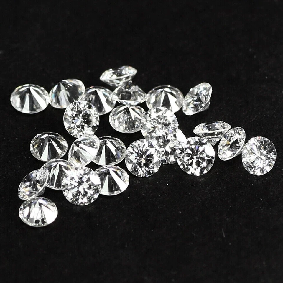 1 Ct Natural White Diamond Round Cut 2 mm 30 Pcs VVS1 D Grade GDGL Certified D5 - Image 2 of 4