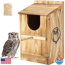BFAZKXY Owl House for Outdoors - Barn, Screech  Barred Owl Nesting Box
