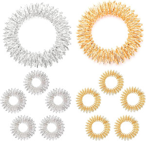 12 Stück Finger Massageringe Und Massage Armbänder (10 Ringe, 2 Armbänder), Akup